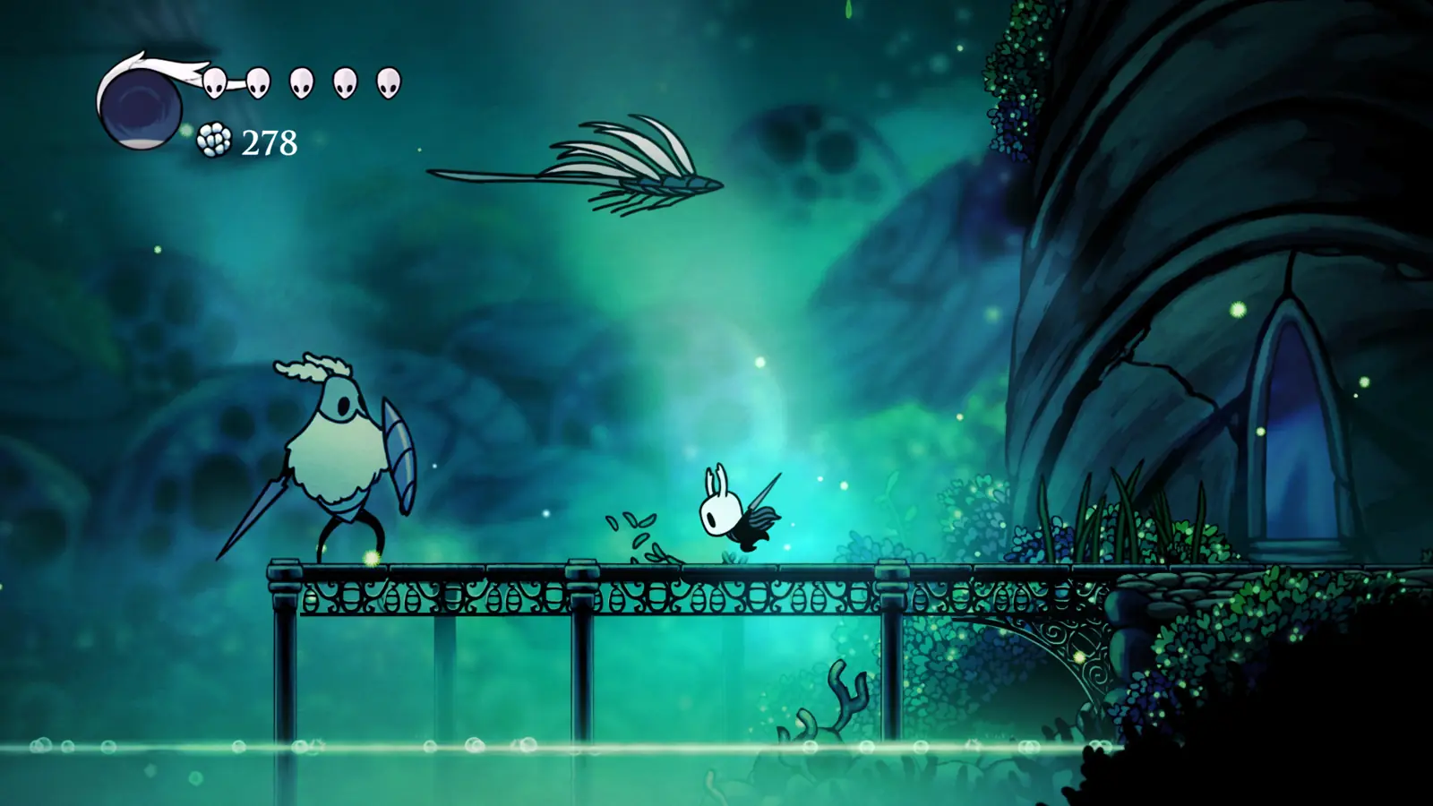 Hollow Knight, the Knight before the ruins of Hallownest